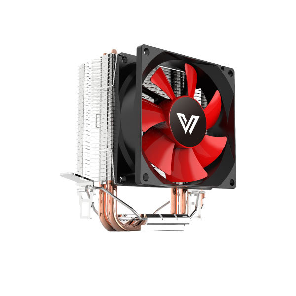 VALUE-TOP CL2800 CPU COOLER WITH 8CM BLACK FRAME+RED BLADES FAN